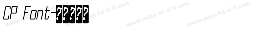 CP Font字体转换
